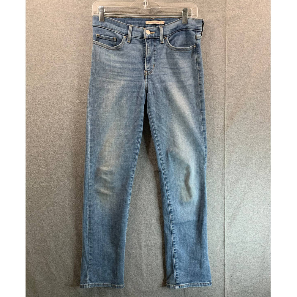 Levi's Jeans 314 Women Size 28 Blue Denim Shaping Straight Jeans